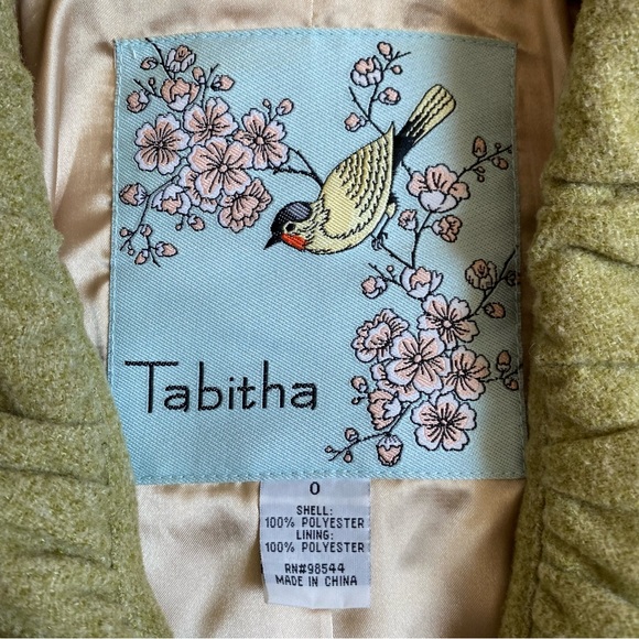 Tabitha Pea Green Cropped Blazer Pea Coat Jacket - Picture 2 of 11